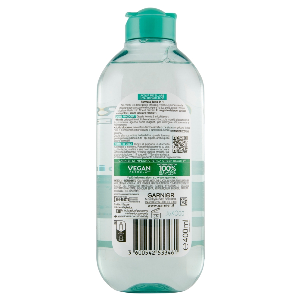 Garnier SkinActive Acqua Micellare Hyaluronic Aloe, 400ml